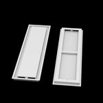 9x35 ceiling vent cover, front and back