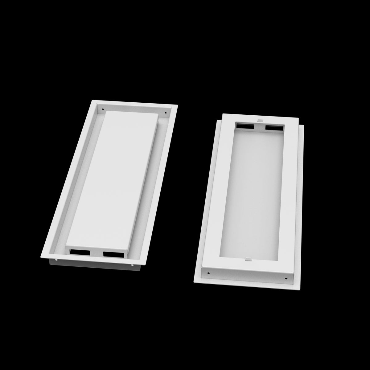7x21 ceiling vent cover, front and back