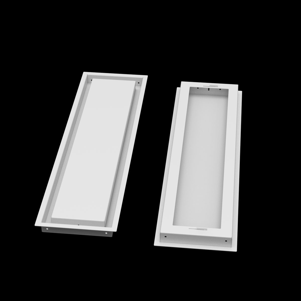 7x27 wall vent cover, front and back