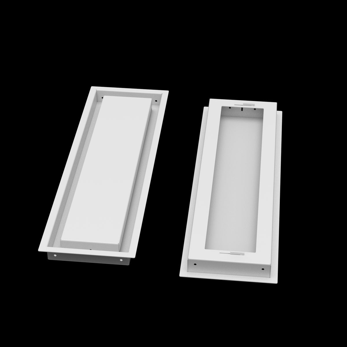 6x21 wall vent cover, front and back