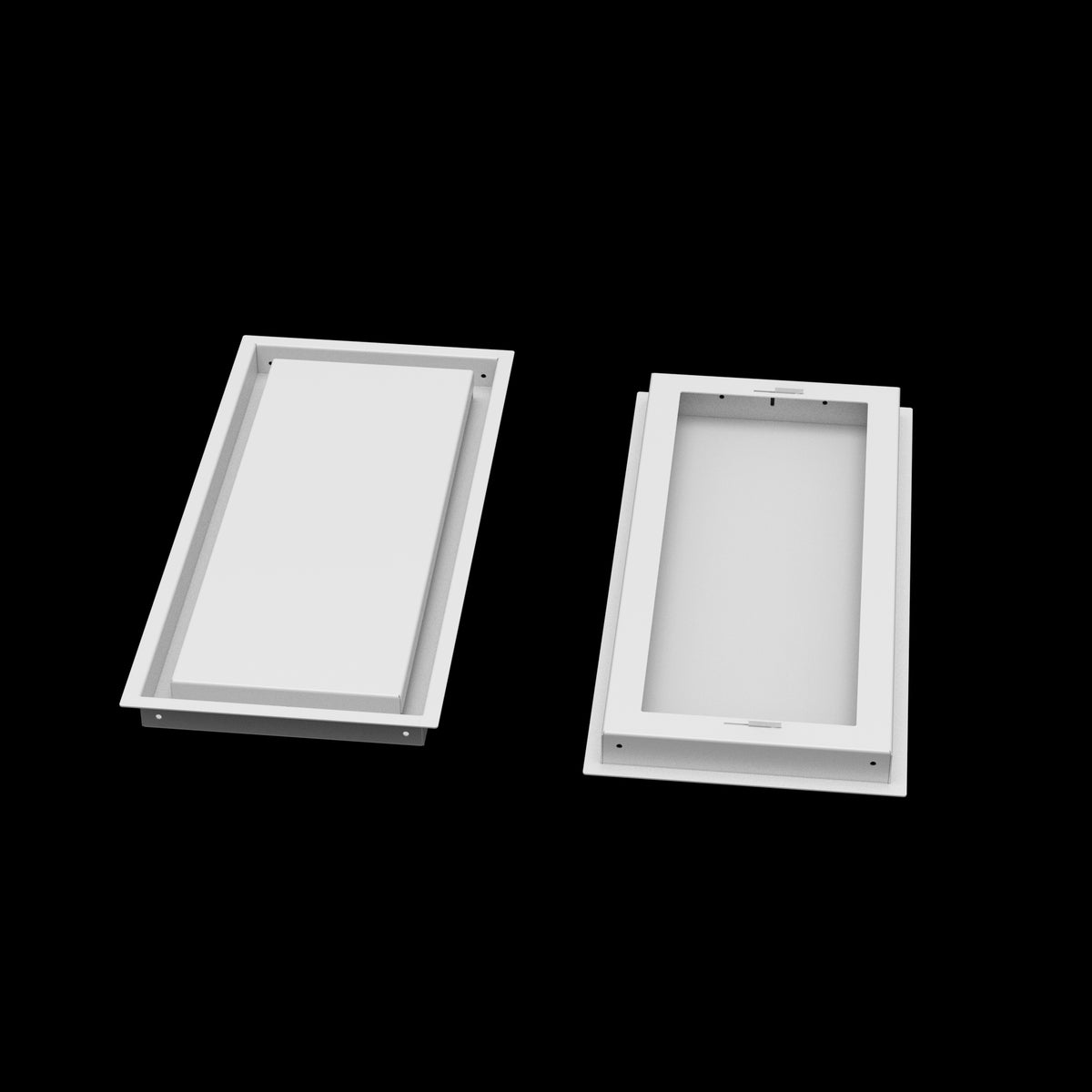 9x20 wall vent cover, front and back