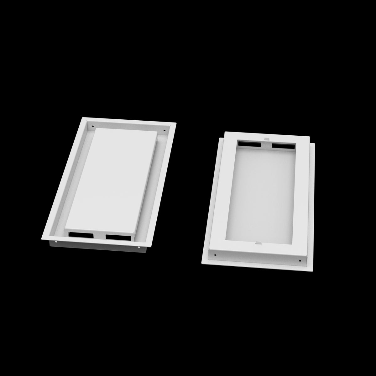 8x17 ceiling vent cover, front and back