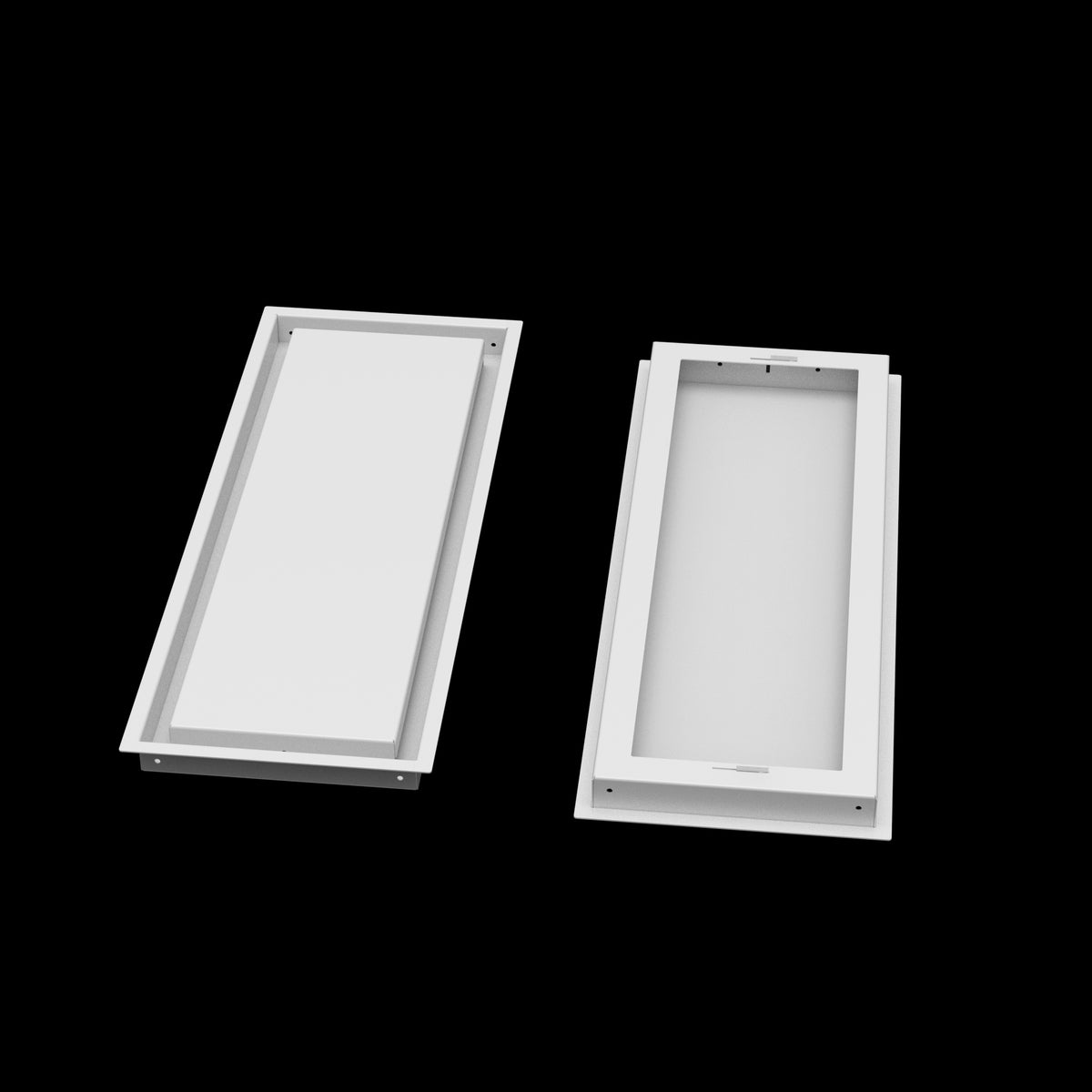9x25 wall vent cover, front and back