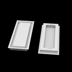 6x16 wall vent cover, front and back