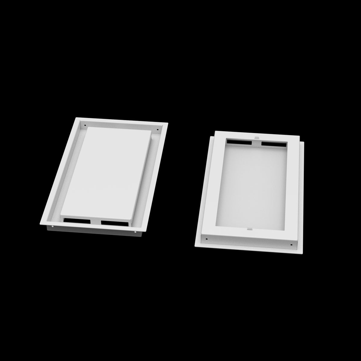 9x17 ceiling vent cover, front and back