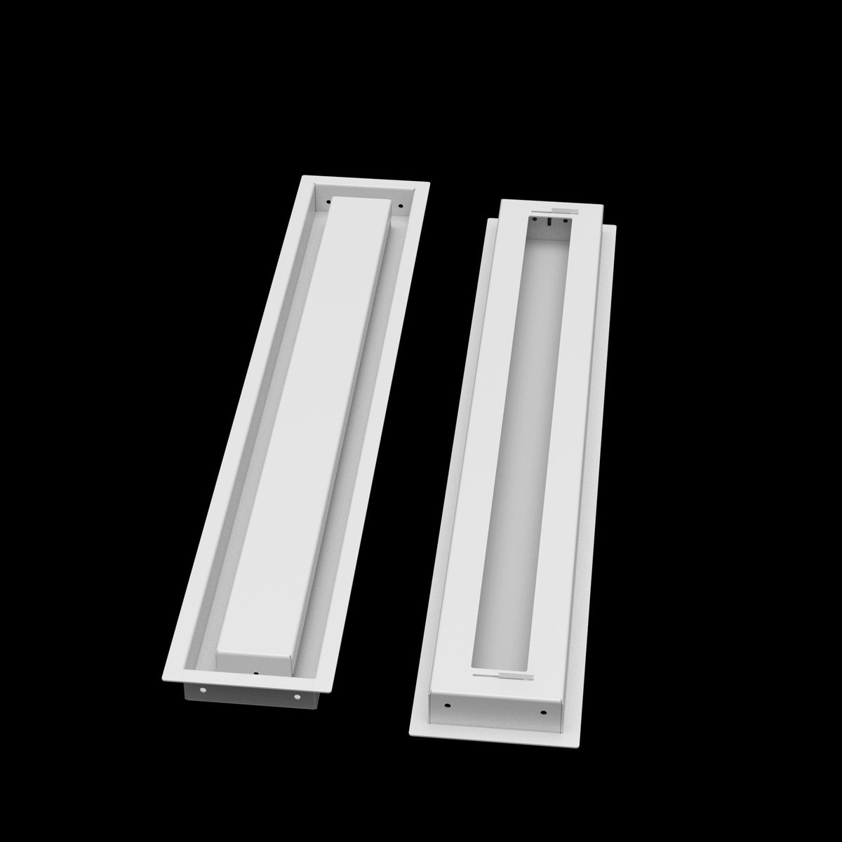 4x27 wall vent cover, front and back