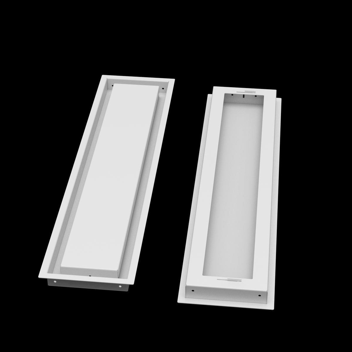 6x27 wall vent cover, front and back