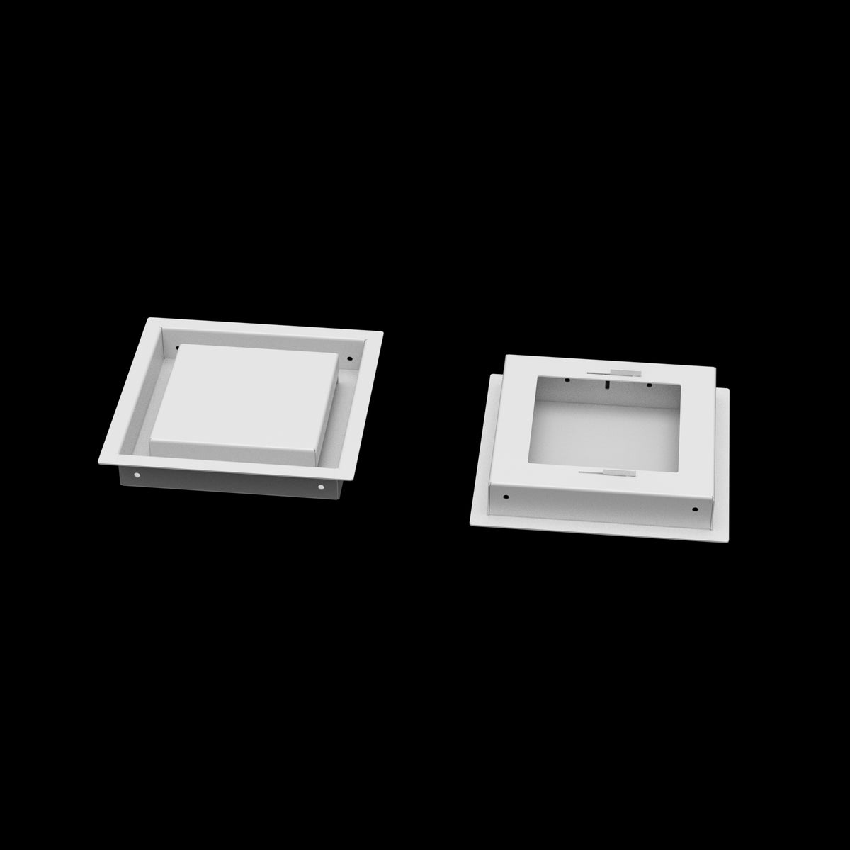 7x7 wall vent cover, front and back