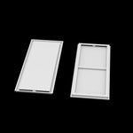 17x43 ceiling vent cover, front and back