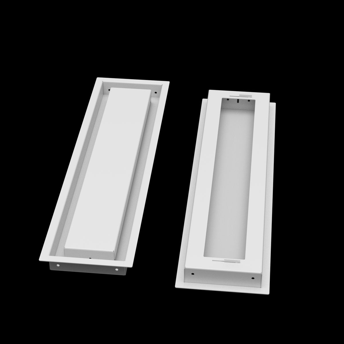 5x21 wall vent cover, front and back