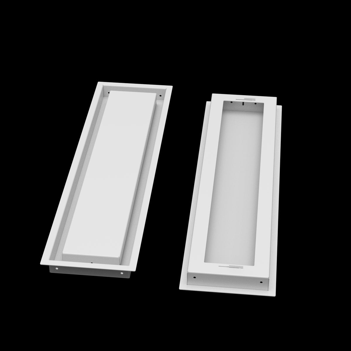 6x24 wall vent cover, front and back