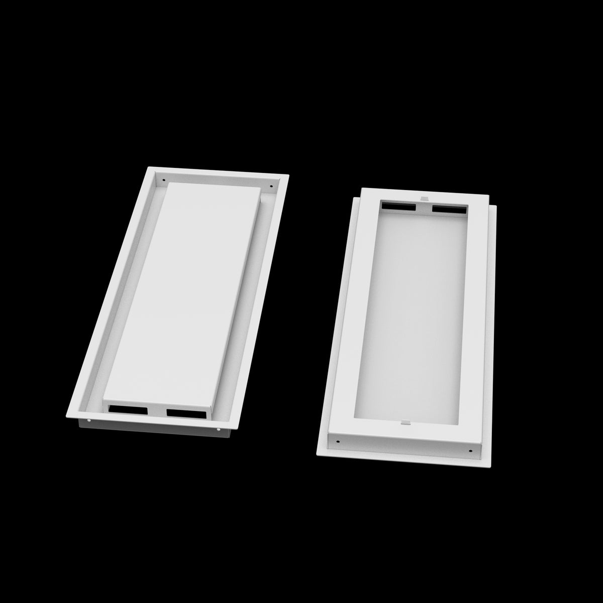 8x23 ceiling vent cover, front and back