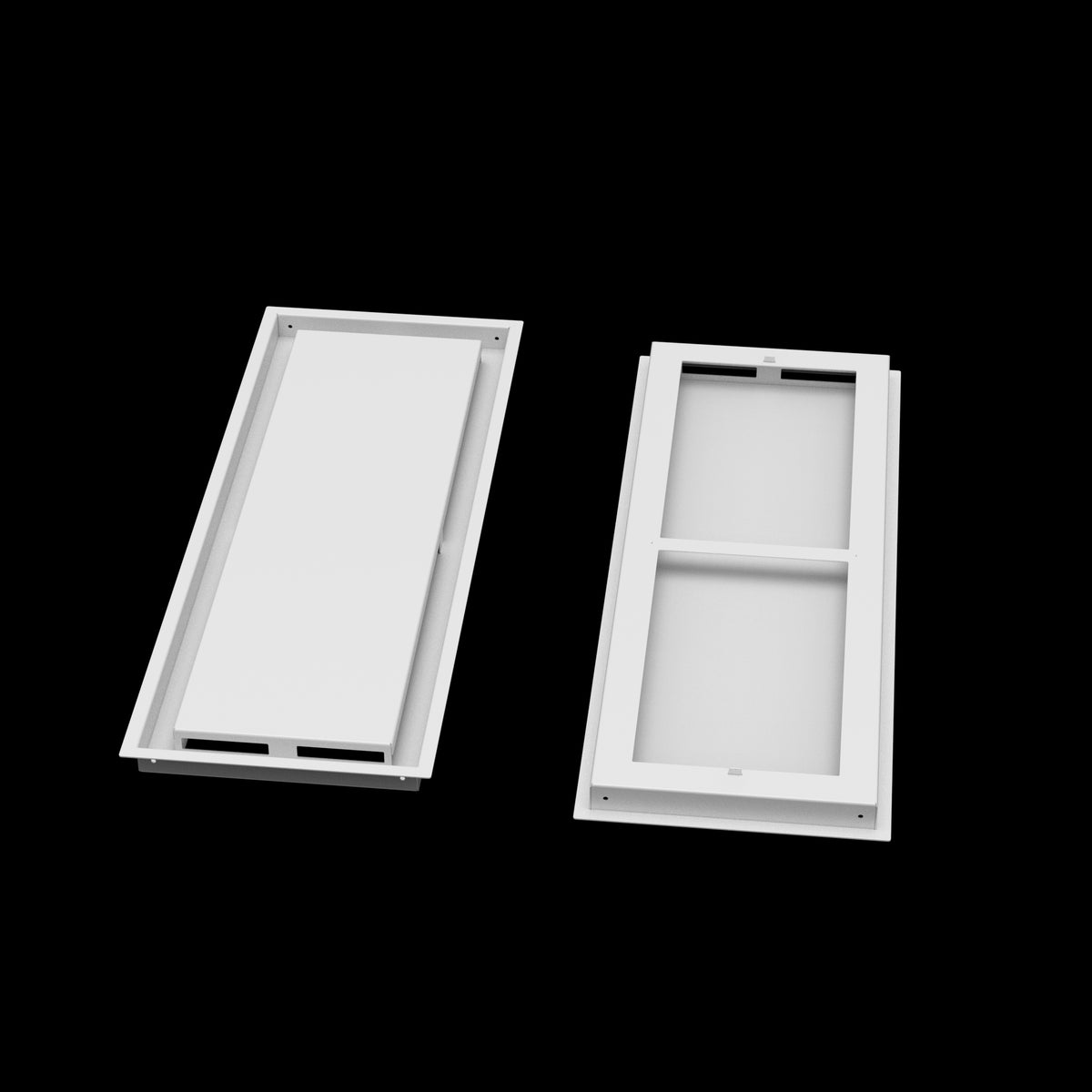 10x28 ceiling vent cover, front and back