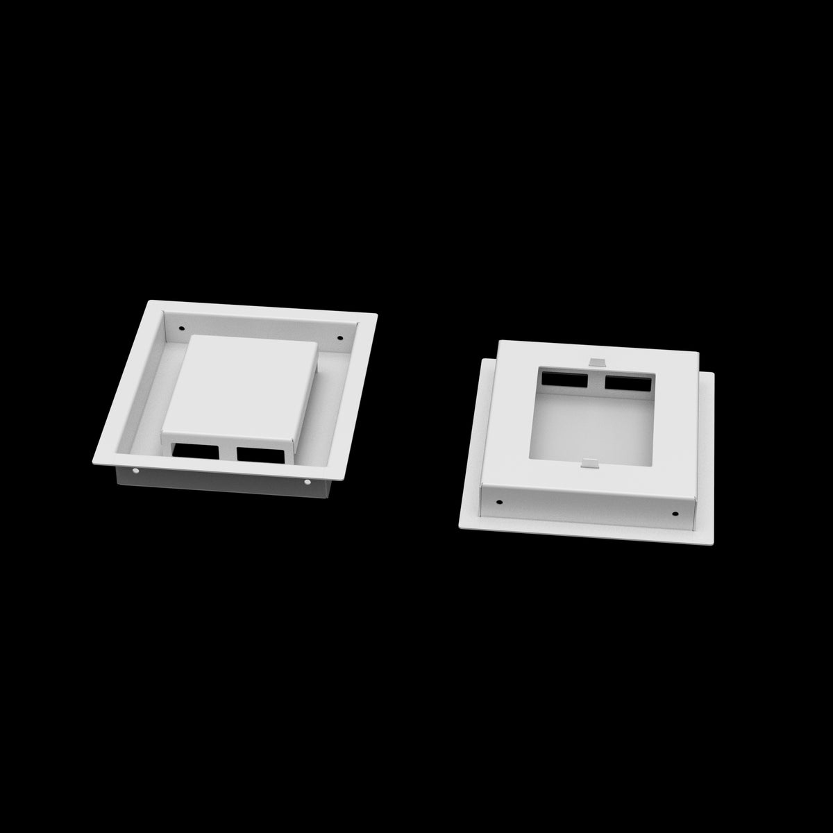 6x7 ceiling vent cover, front and back