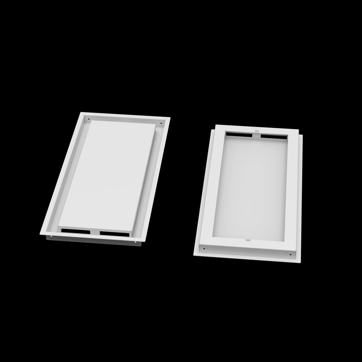 10x22 ceiling vent cover, front and back