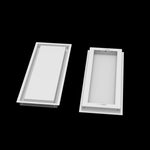 8x22 wall vent cover, front and back