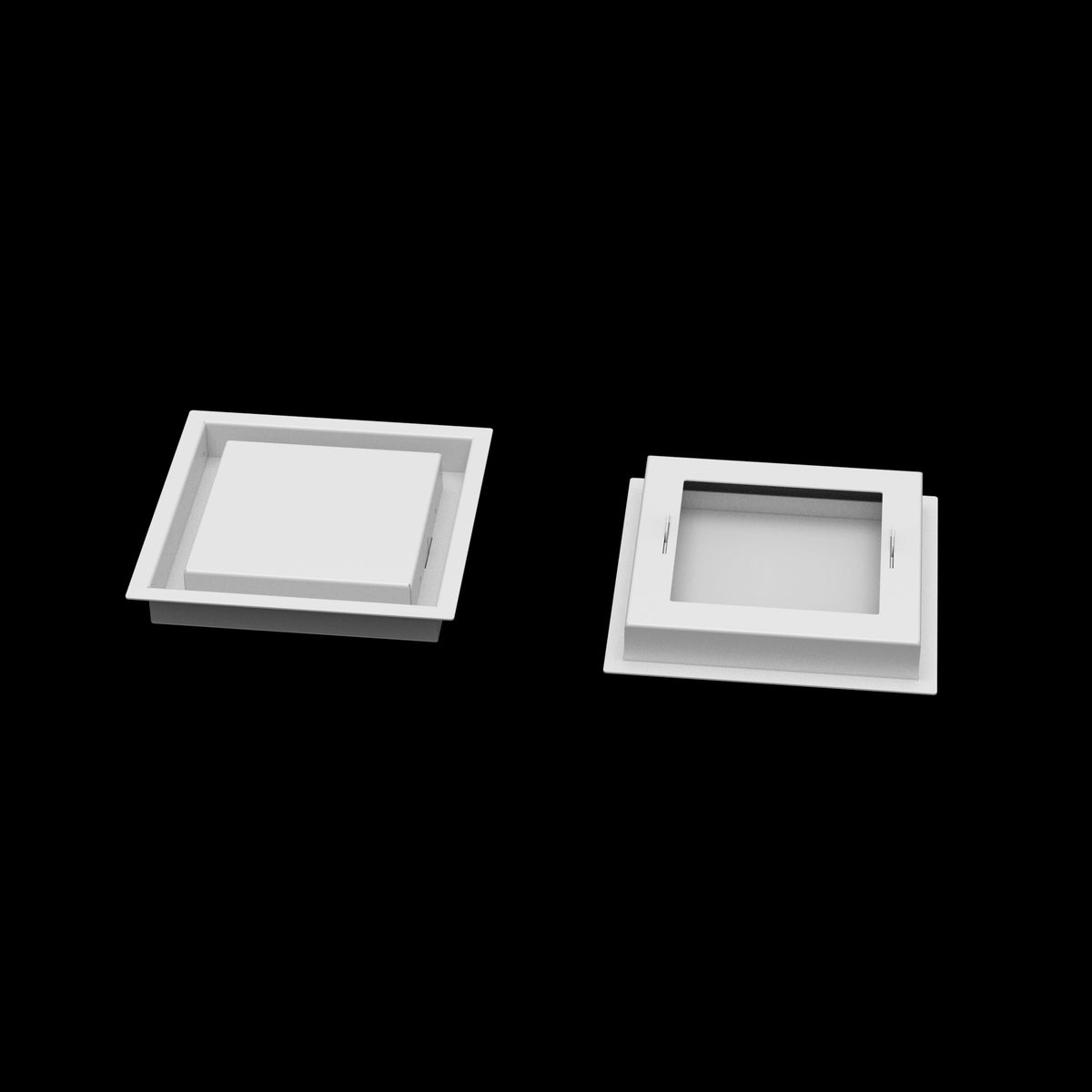 8x8 wall vent cover, front and back