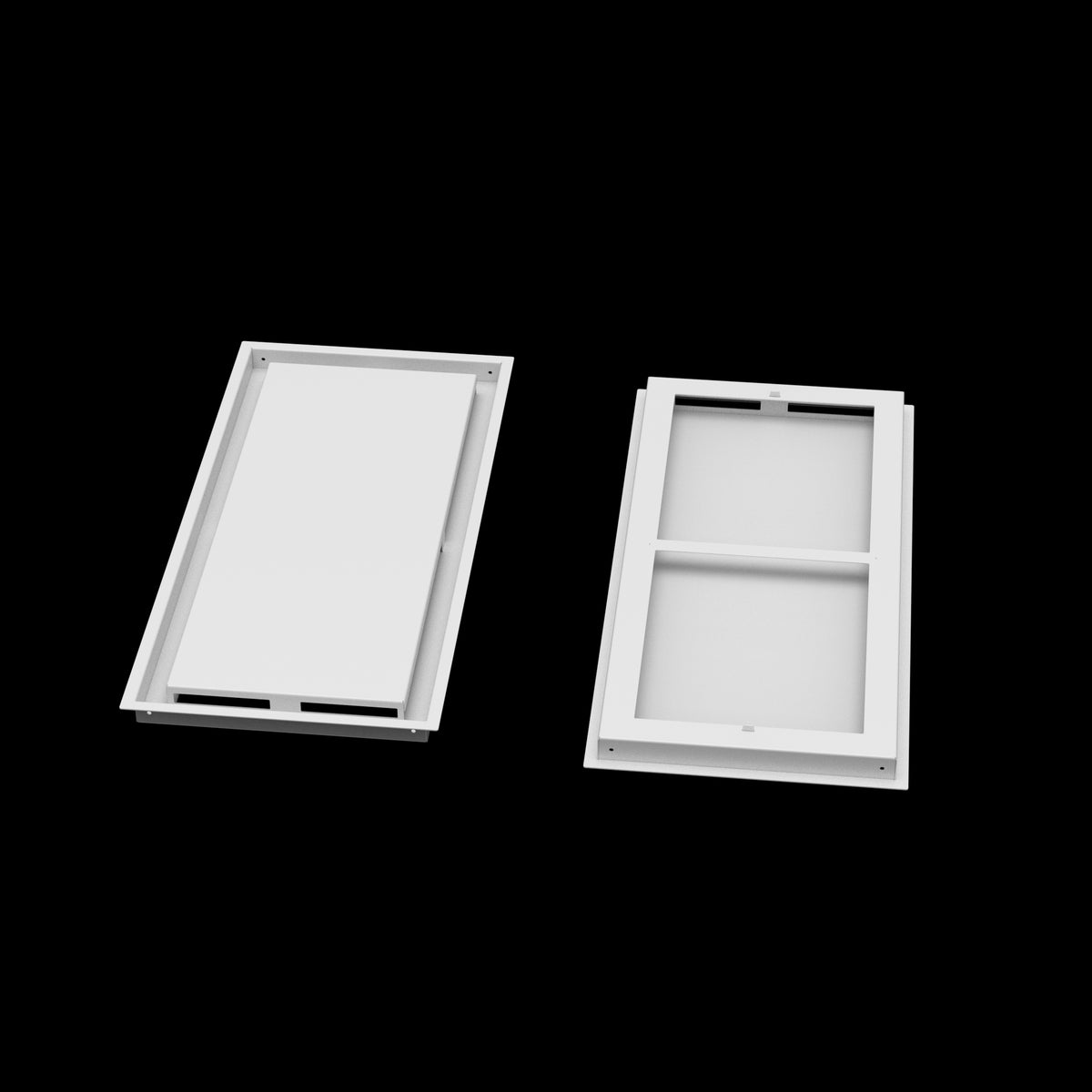 12x26 ceiling vent cover, front and back