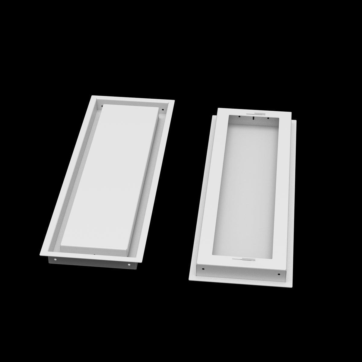 7x22 wall vent cover, front and back