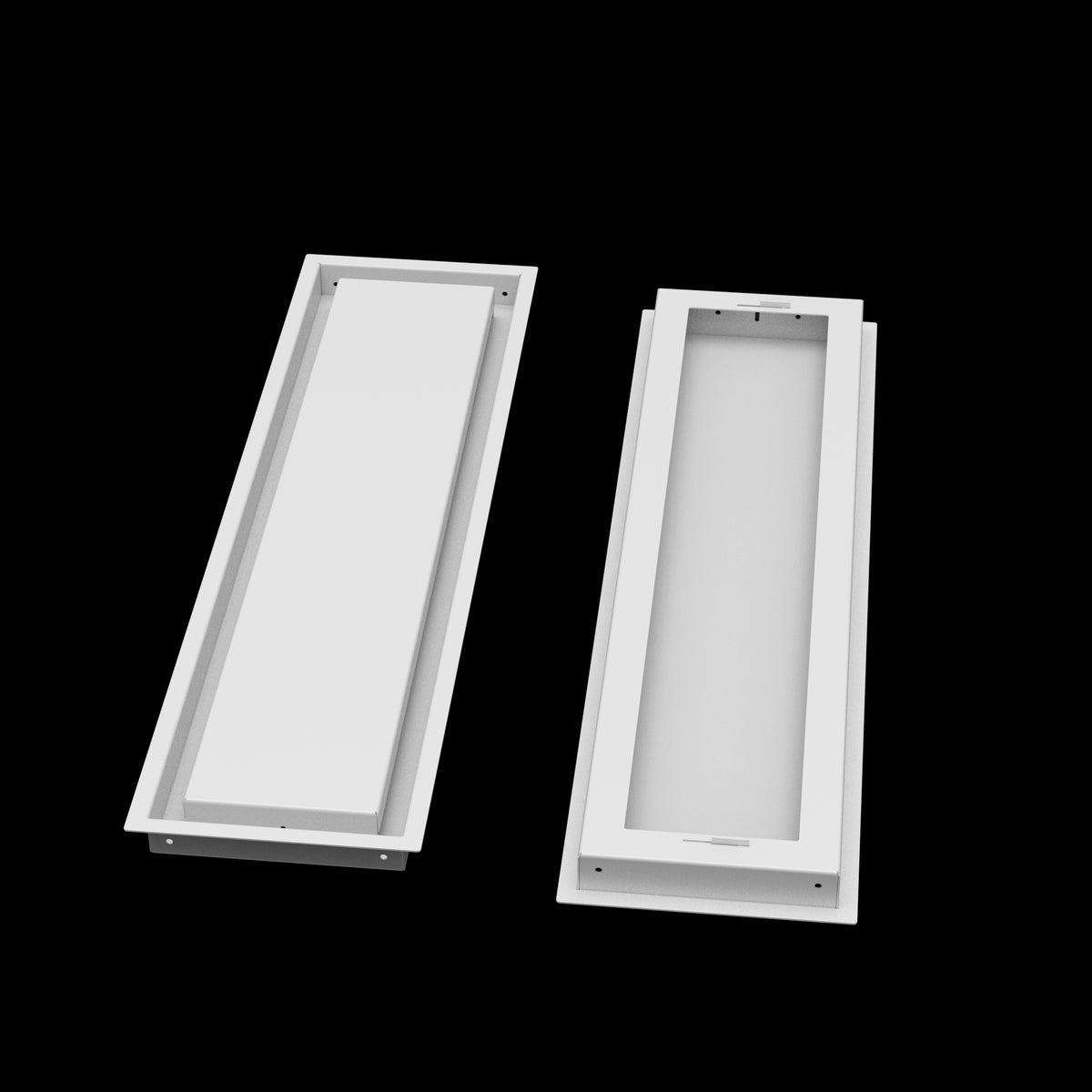 7x28 wall vent cover, front and back
