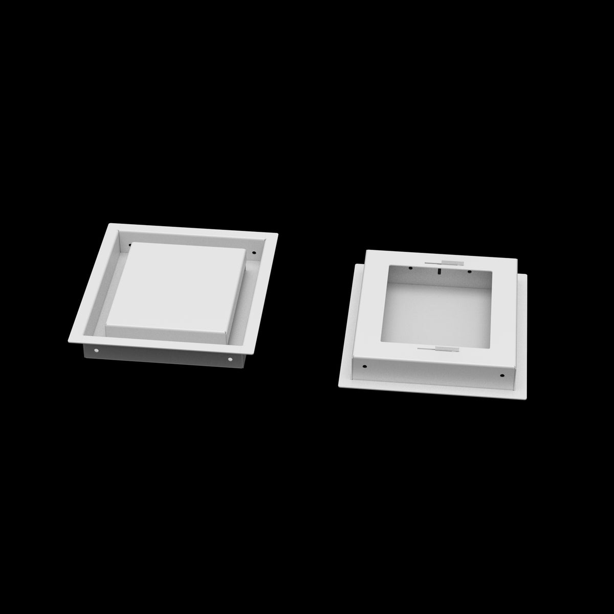 7x8 wall vent cover, front and back