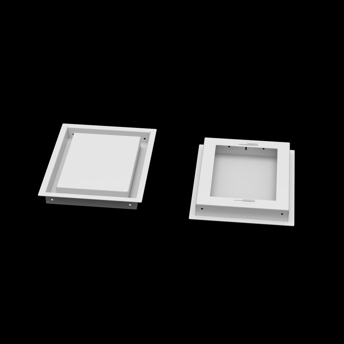 8x10 wall vent cover, front and back
