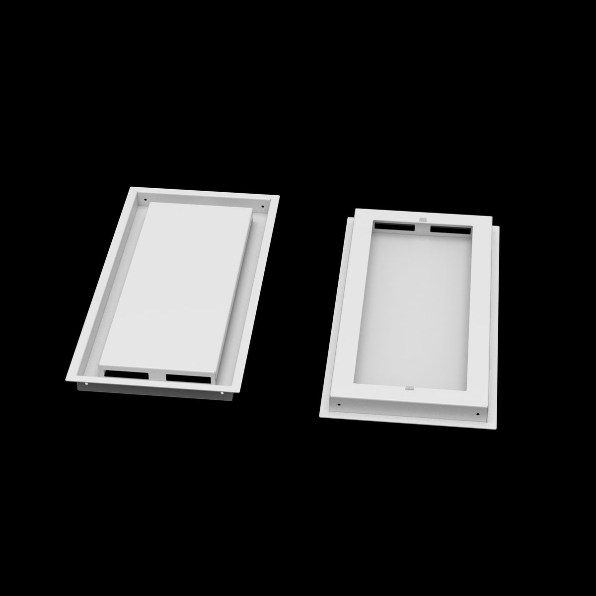 9x19 ceiling vent cover, front and back