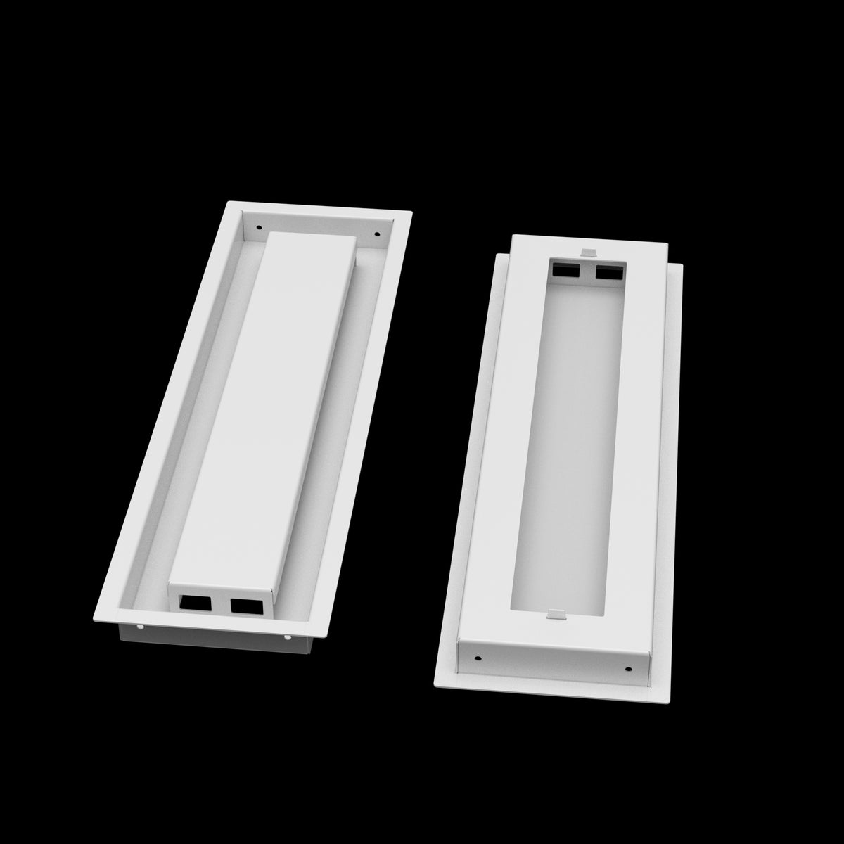 5x19 ceiling vent cover, front and back