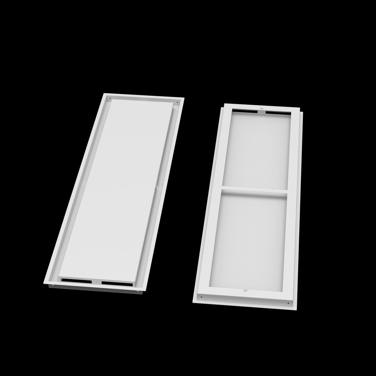 12x44 ceiling vent cover, front and back