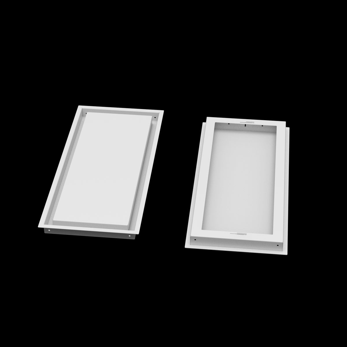 10x23 wall vent cover, front and back
