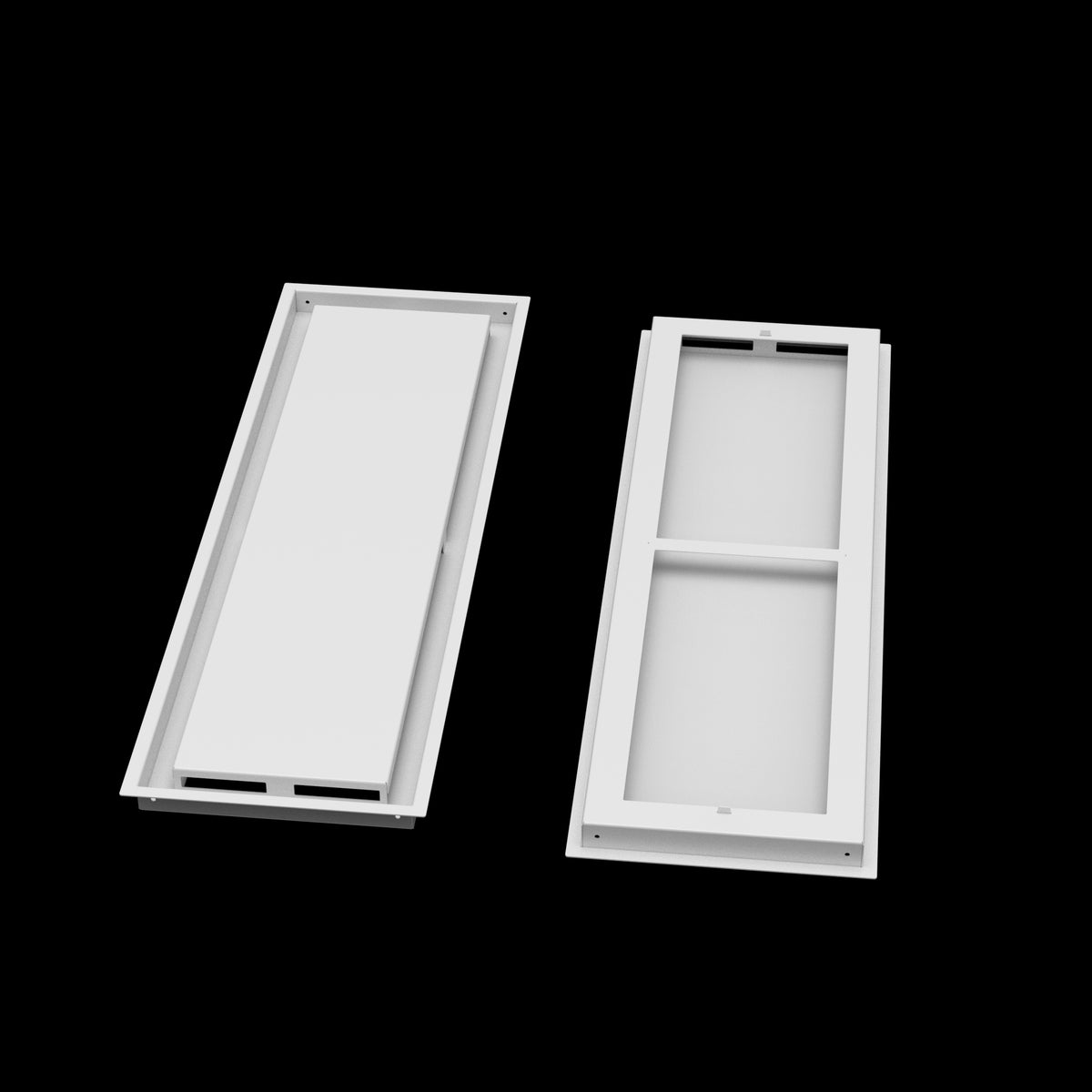 10x33 ceiling vent cover, front and back
