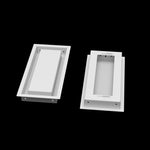 5x12 wall vent cover, front and back