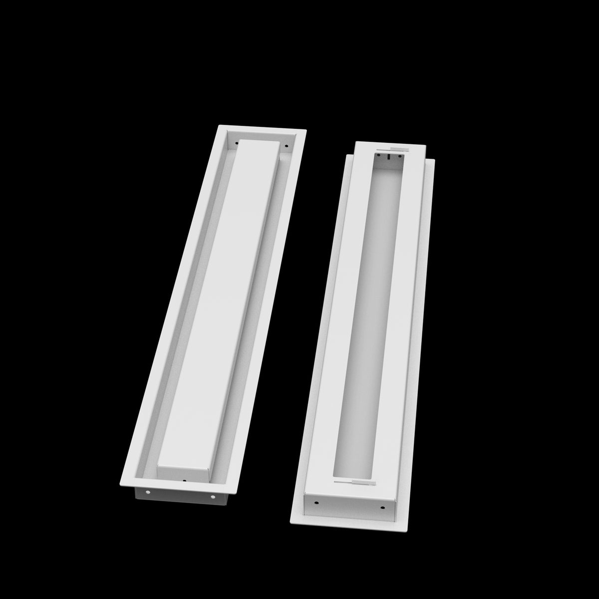 4x28 wall vent cover, front and back