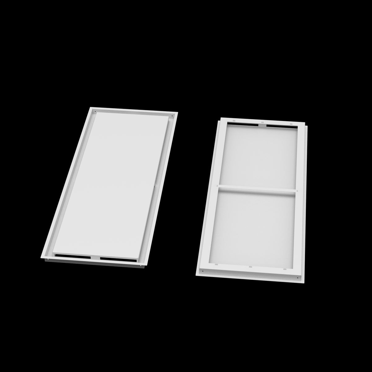 16x43 ceiling vent cover, front and back