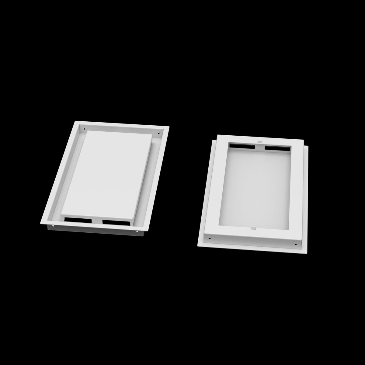 9x16 ceiling vent cover, front and back