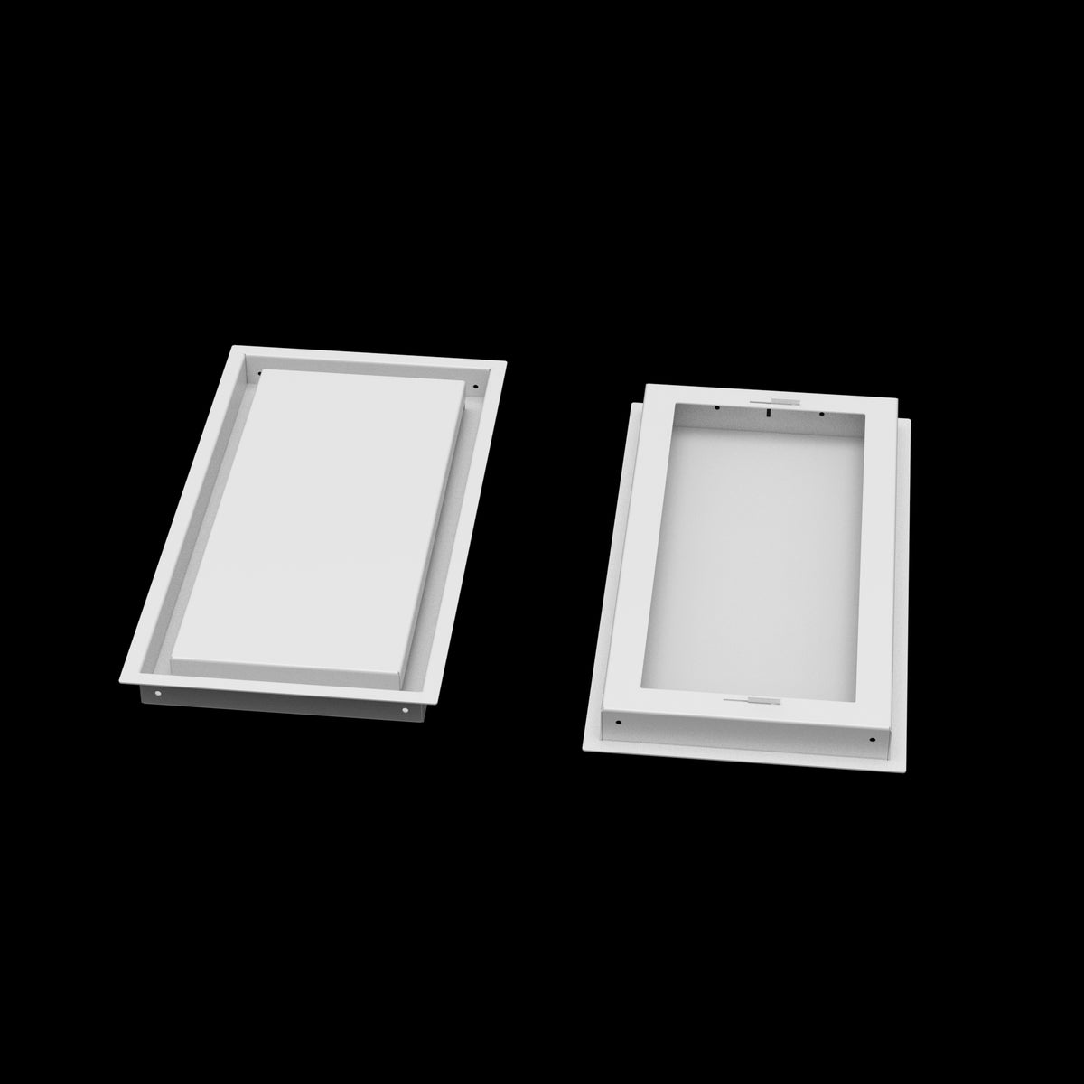 9x18 wall vent cover, front and back