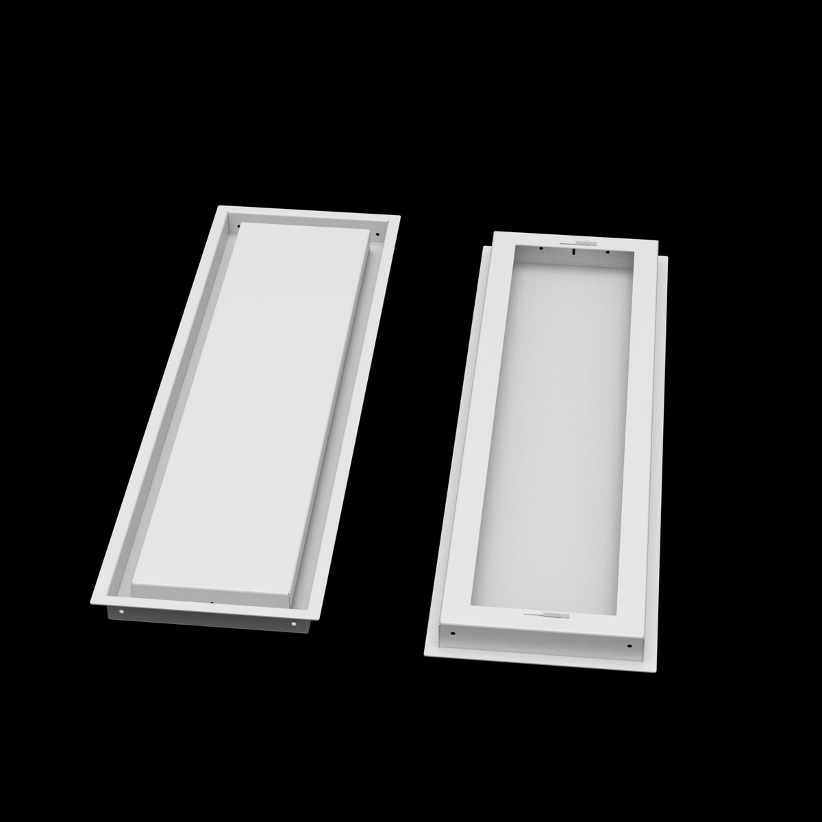 8x28 wall vent cover, front and back