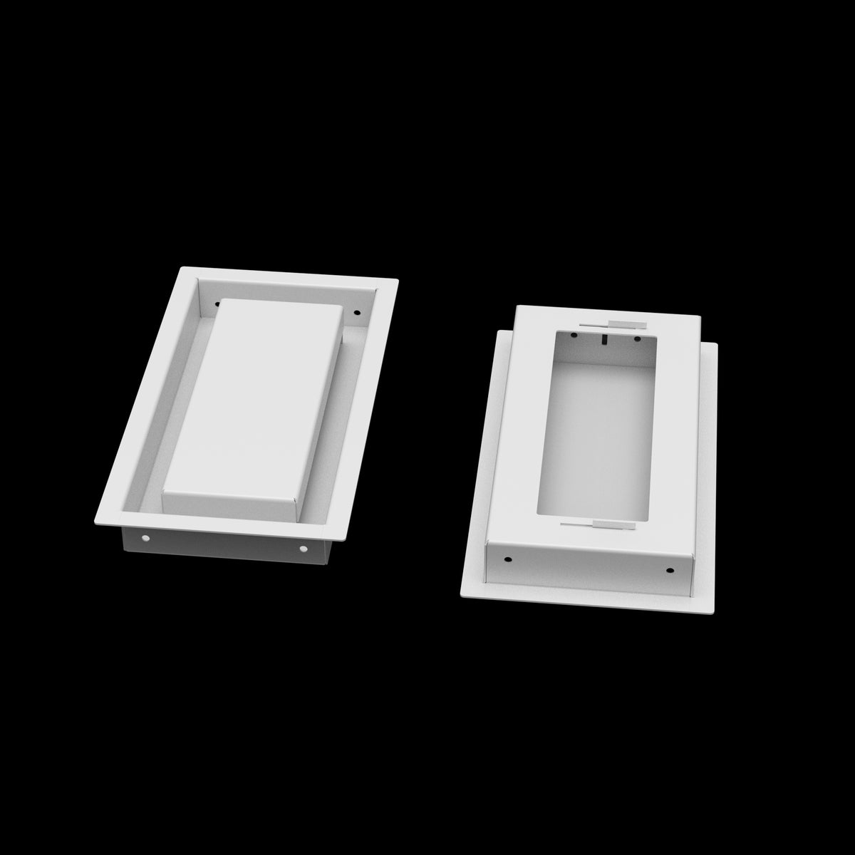 5x10 wall vent cover, front and back
