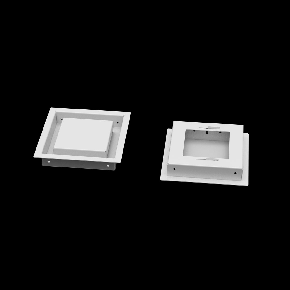 6x6 wall vent cover, front and back