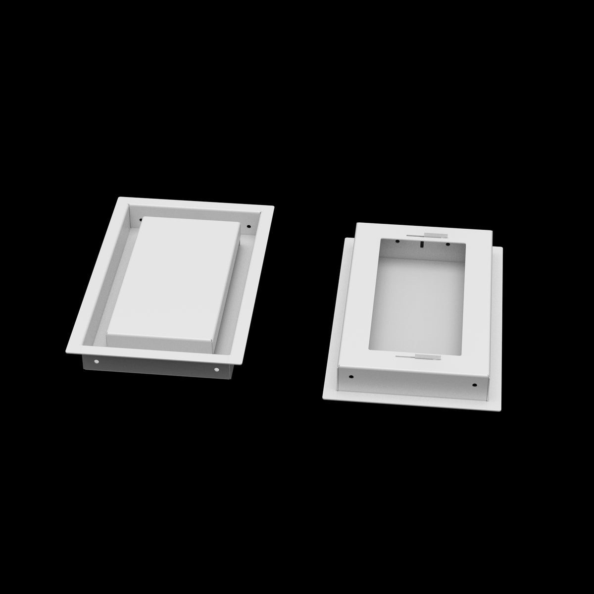 6x10 wall vent cover, front and back