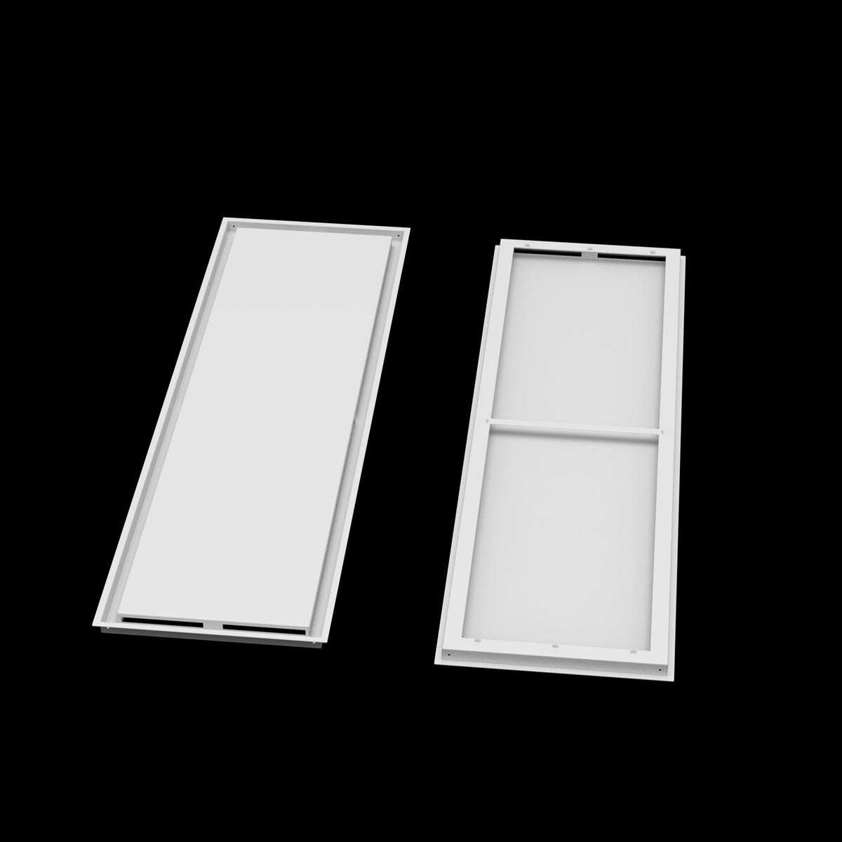 17x57 ceiling vent cover, front and back
