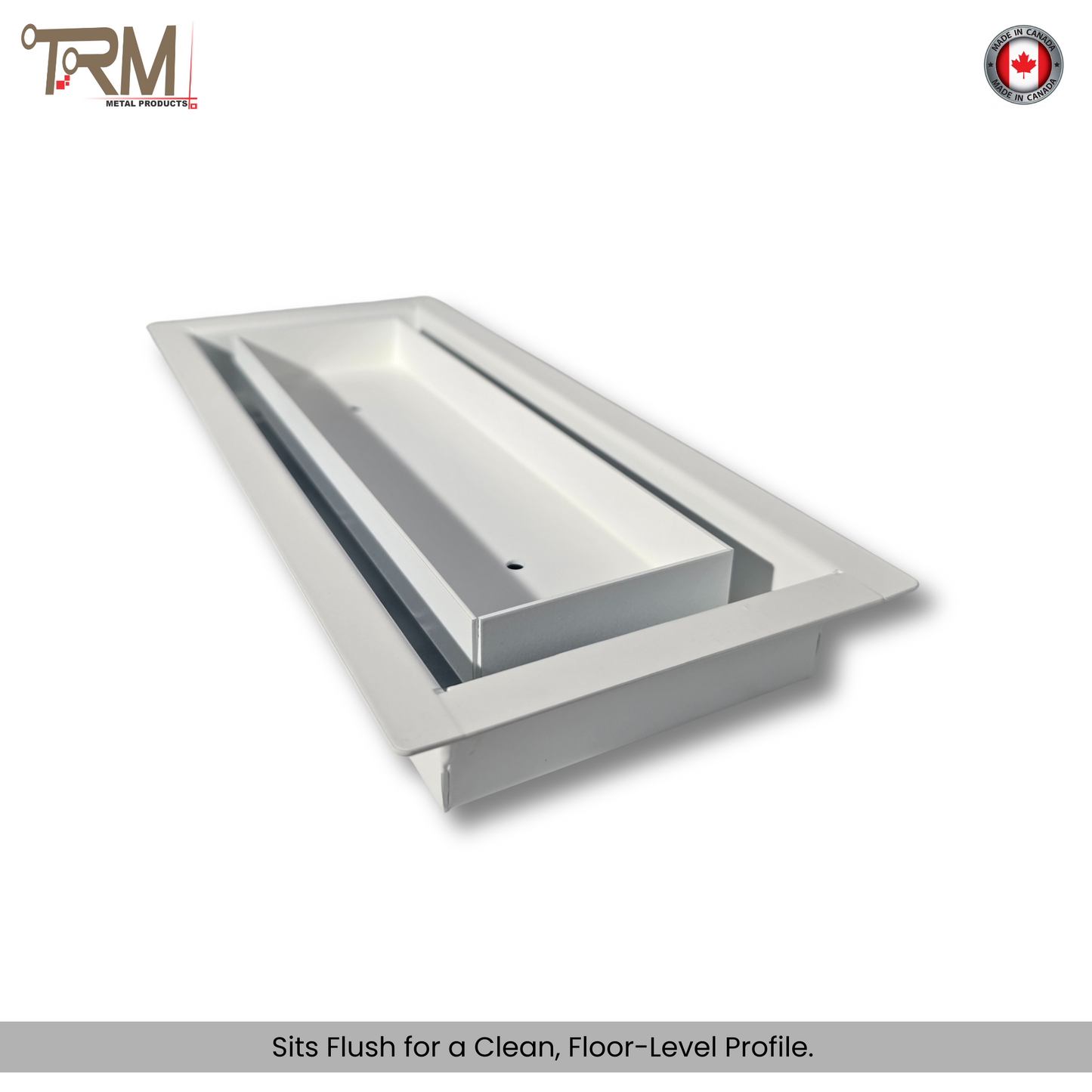 4x10 Classic Drop-in Air Vent, Flush Floor-Matching, All Metal, Floor Vent Cover (10x4)