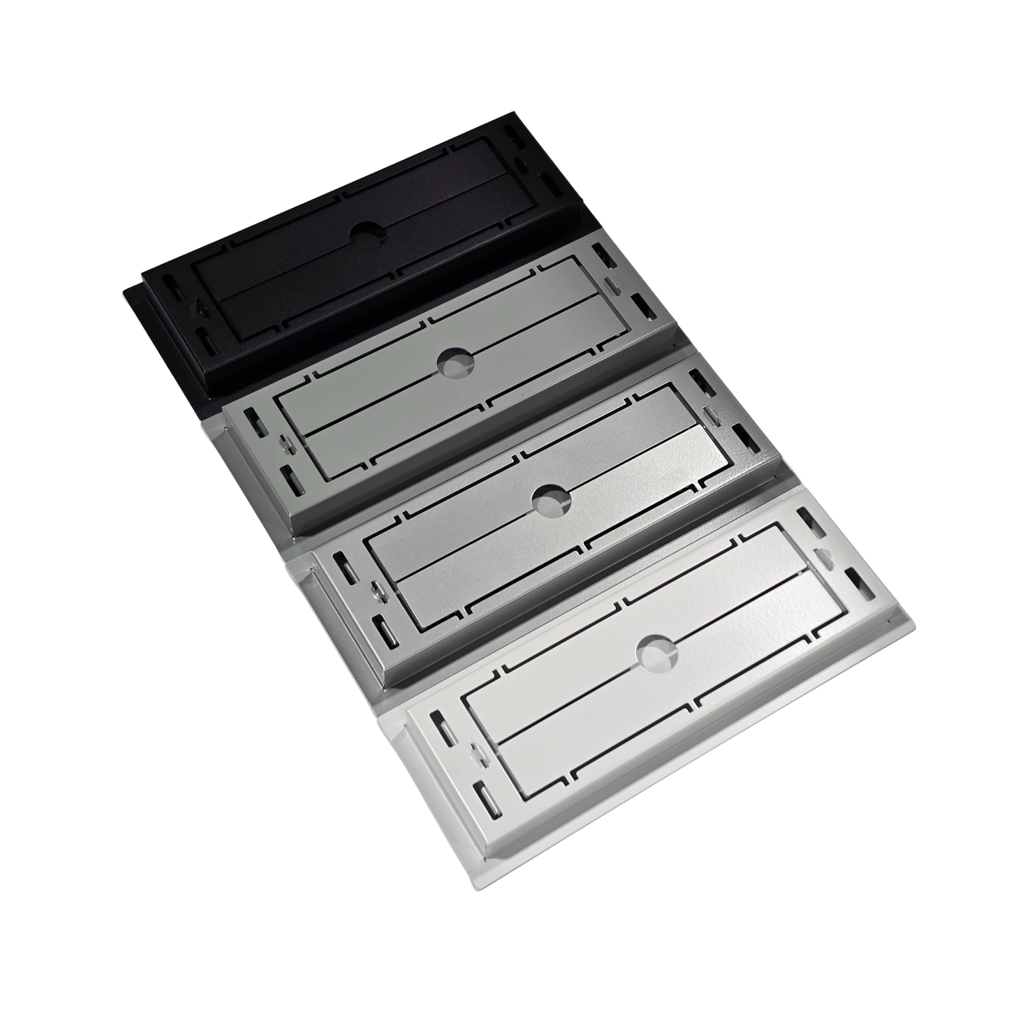 4.5x20.5 - Classic Drop-in Air Vent, Flush Floor-Matching, All Metal, Floor Vent Cover - TRM Metal  20.5x4.5