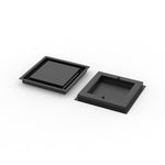 10x10 ZenFlow floor register, front and back view