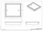 10x12 Undermount Air Vent, Floor - Matching, All Metal, Flush Floor Vent Cover (12x10) - TRM Metal Products