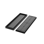 10x35 Classic floor register, front and back views side by side