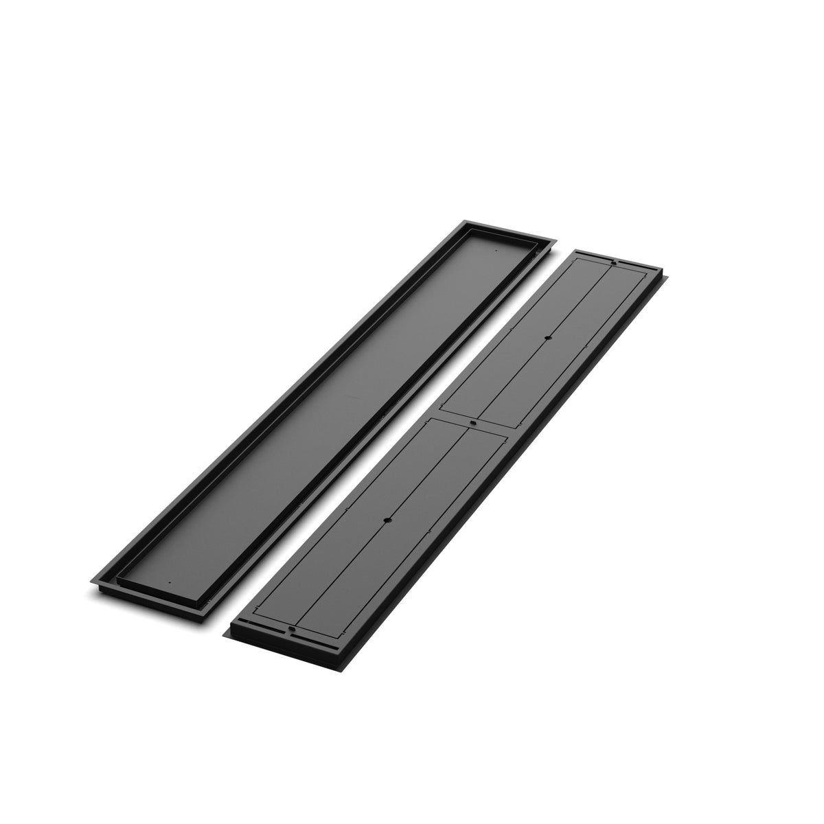 10x72 Classic floor register, front and back views side by side