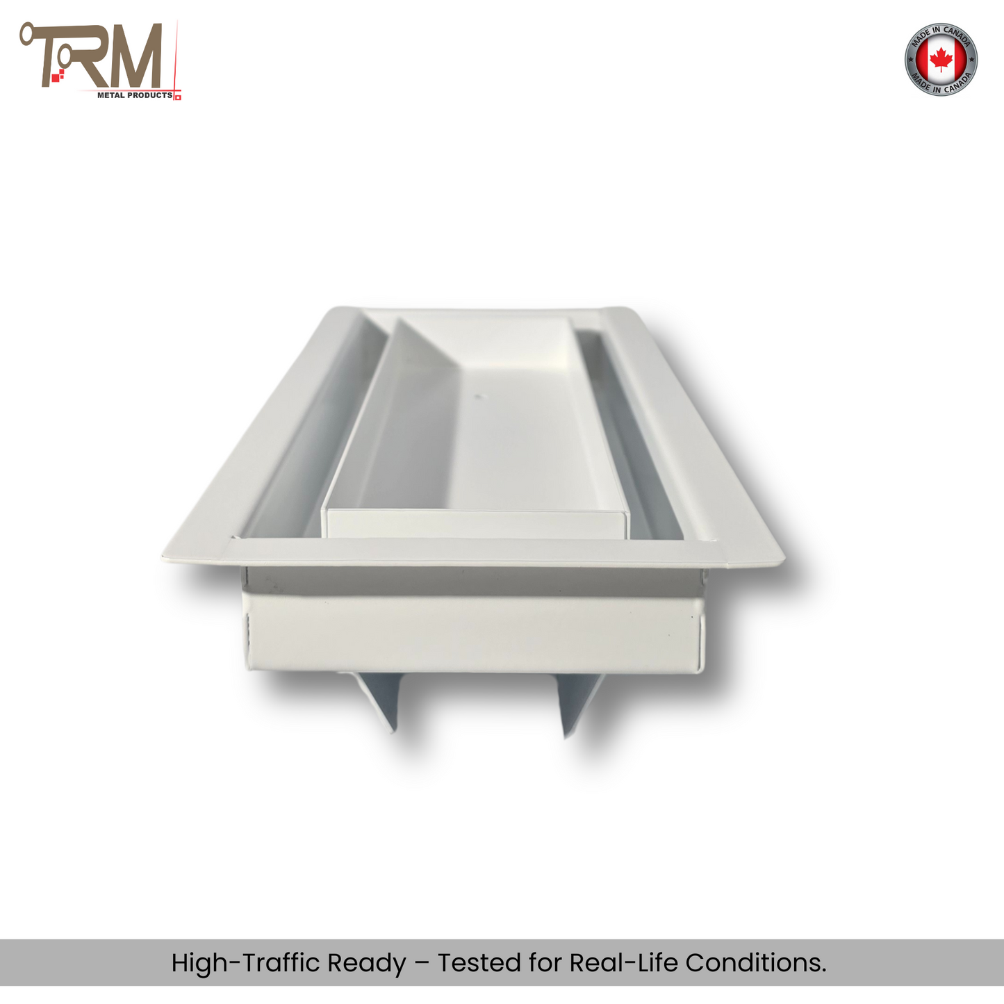 4x10 Classic Drop-in Air Vent, Flush Floor-Matching, All Metal, Floor Vent Cover (10x4)