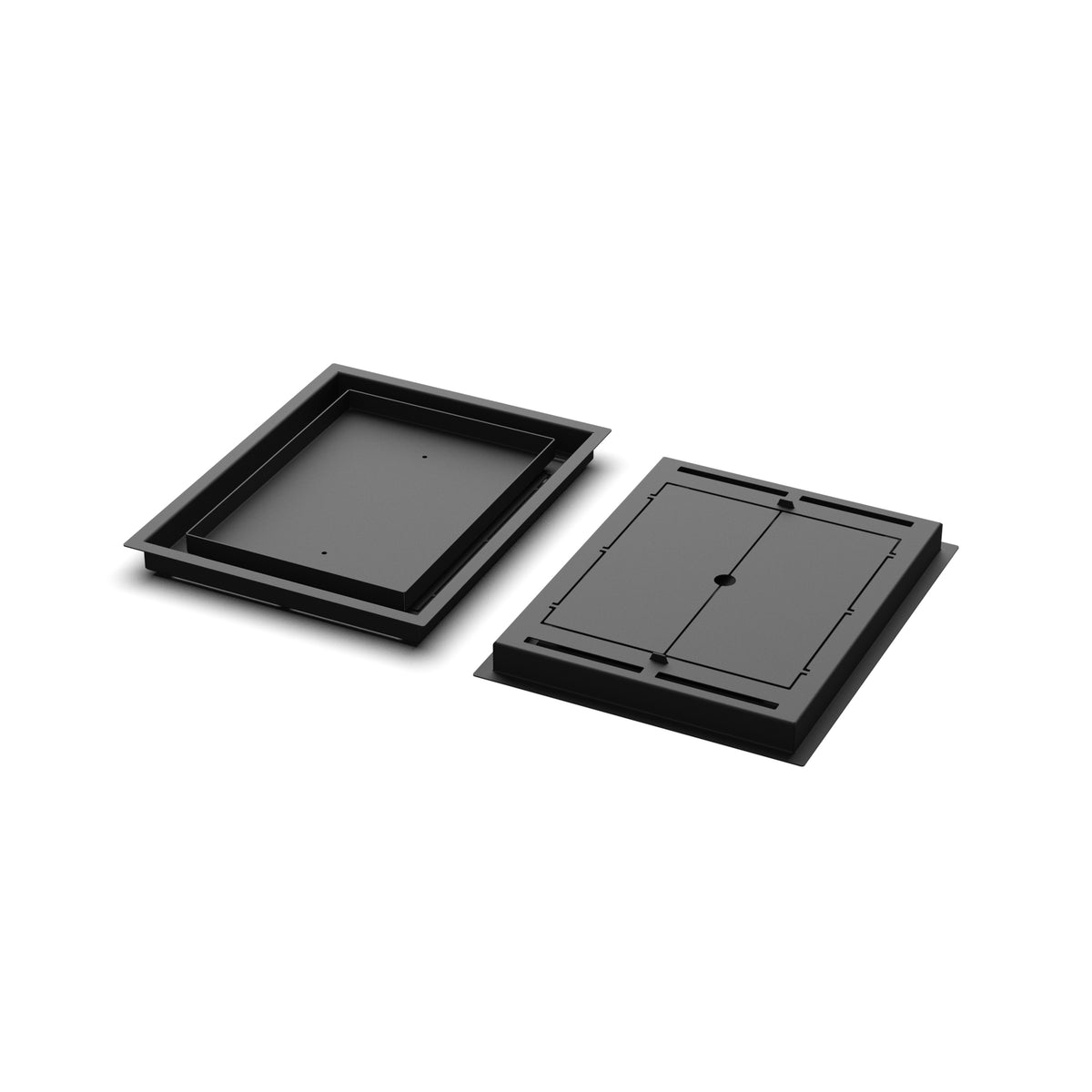 11x14 Classic floor register, front and back views side by side