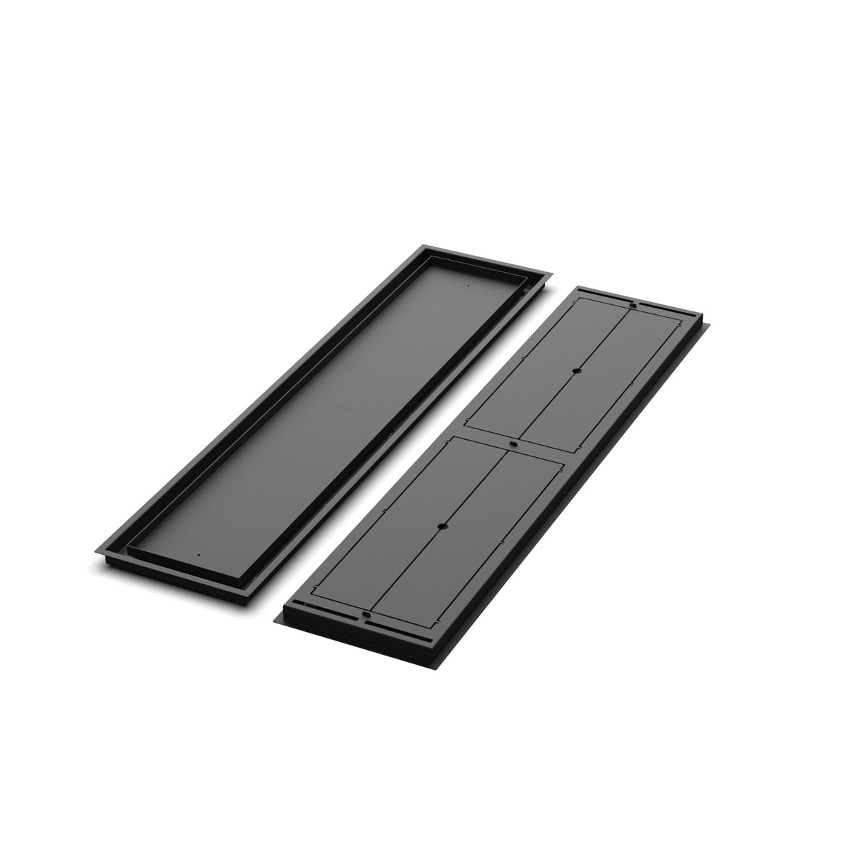 11x49 Classic floor register, front and back views side by side